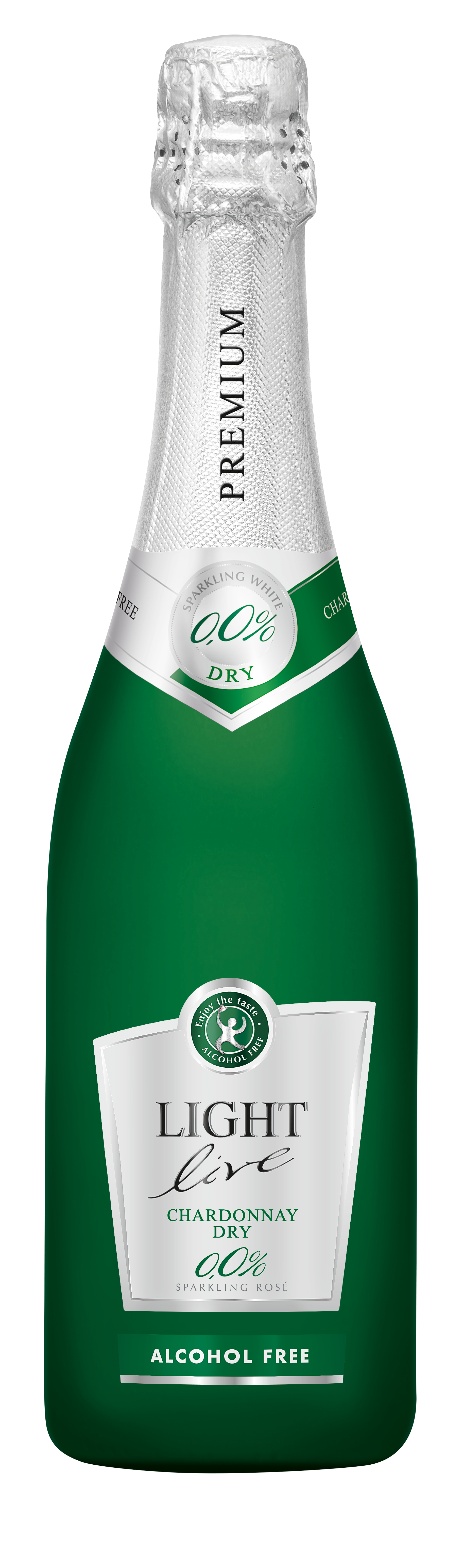 Bild:  Abbildung zeigt das Produkt LIGHT live Premium Chardonnay Dry 0,0%