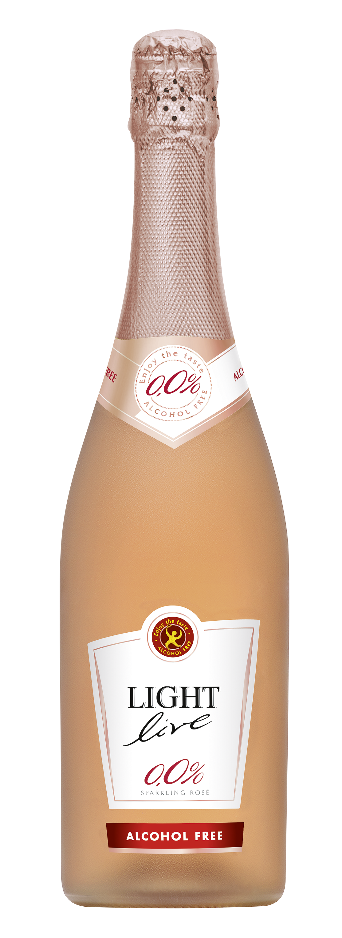 Bild:  Abbildung zeigt das Produkt LIGHT live Sparkling ROSÉ 0,0%